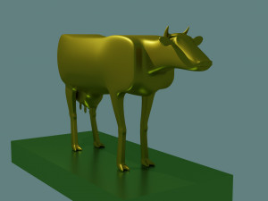 Simple cow 3D मॉडल