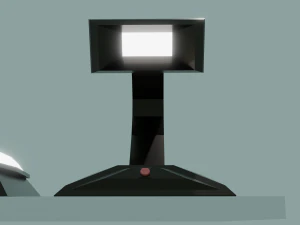 Simple table and well lamps 3D Model
