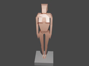Blank for creating a robot 3D Model