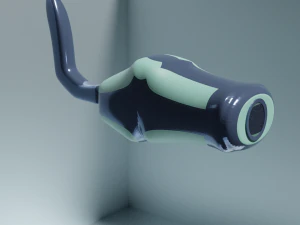 Videocamera di sicurezza che imita un serpente penzolante Modello 3D