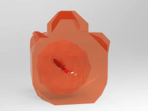 Ancient insect in mineral 3D Model