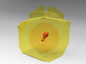 Ancient insect in mineral 3D Model
