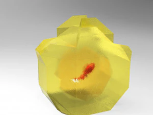 Ancient insect in mineral 3D Model