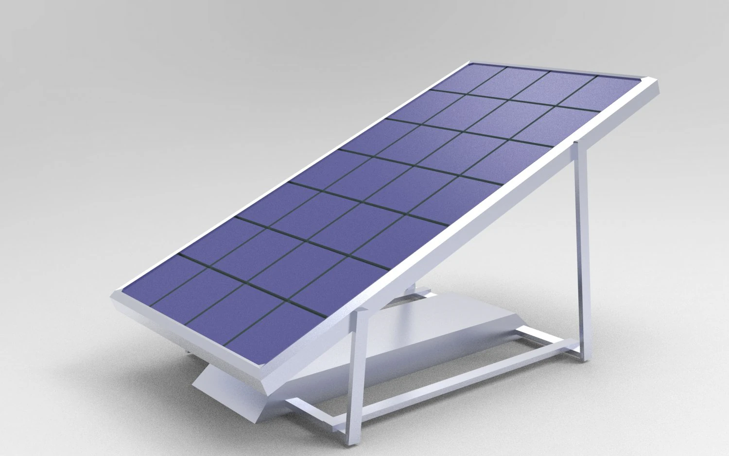 Pannello solare semplice Modello 3D .c4d .max .obj .3ds .fbx .stl .blend 