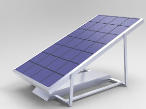 Simple solar panel 3Dモデル