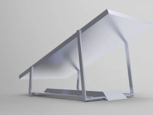 Pannello solare semplice Modello 3D