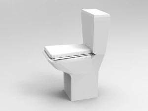 A simple toilet for an indie game 3D Model