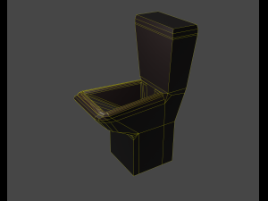 A simple toilet for an indie game Modelo 3D