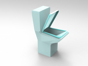 A simple toilet for an indie game Modelo 3D