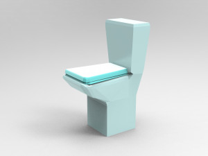 A simple toilet for an indie game Modelo 3D
