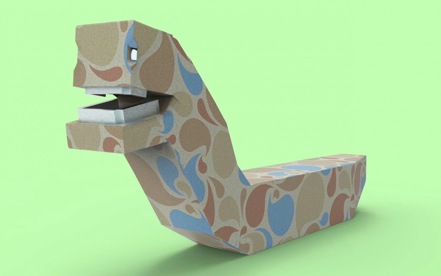 Funny worm 3D Model .c4d .max .obj .3ds .fbx .stl .blend 