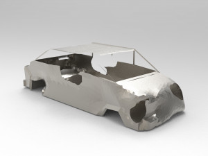 Rusty car body 3Dモデル