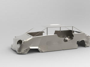 Rusty car body 3Dモデル