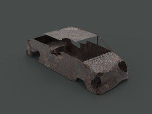 Rusty car body 3Dモデル