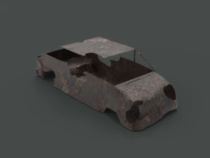 Rusty car body 3D Model