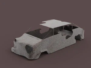 Rusty car body 3D Model