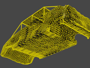 Rusty car body 3D Model