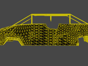 Rusty car body 3D Model