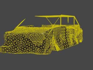 Rusty car body 3D Model