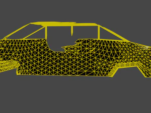 Rusty car body 3D Model