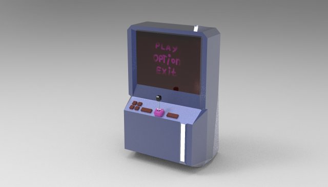 Game arcade machine Modello 3D .c4d .max .obj .3ds .fbx .stl .blend 