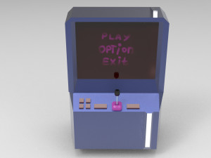 Game arcade machine Modello 3D