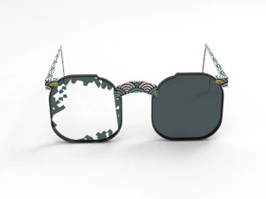 Broken glasses 3D Model