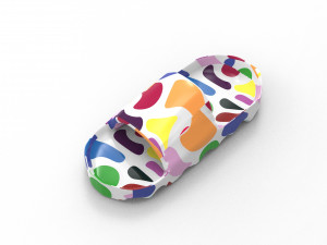 Summer rubber slippers 3D Model