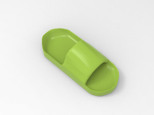 Summer rubber slippers 3D Модель