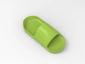 Summer rubber slippers 3D Model