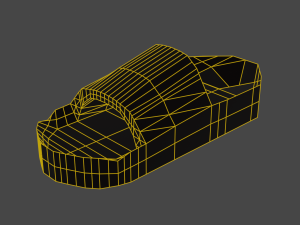 Summer rubber slippers 3D Модель