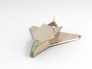 Orbital commercial aircraft Model 3D