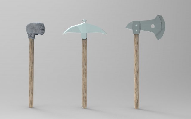 Magic hammer-fist and other tools 3Dモデル .c4d .max .obj .3ds .fbx .stl .blend 
