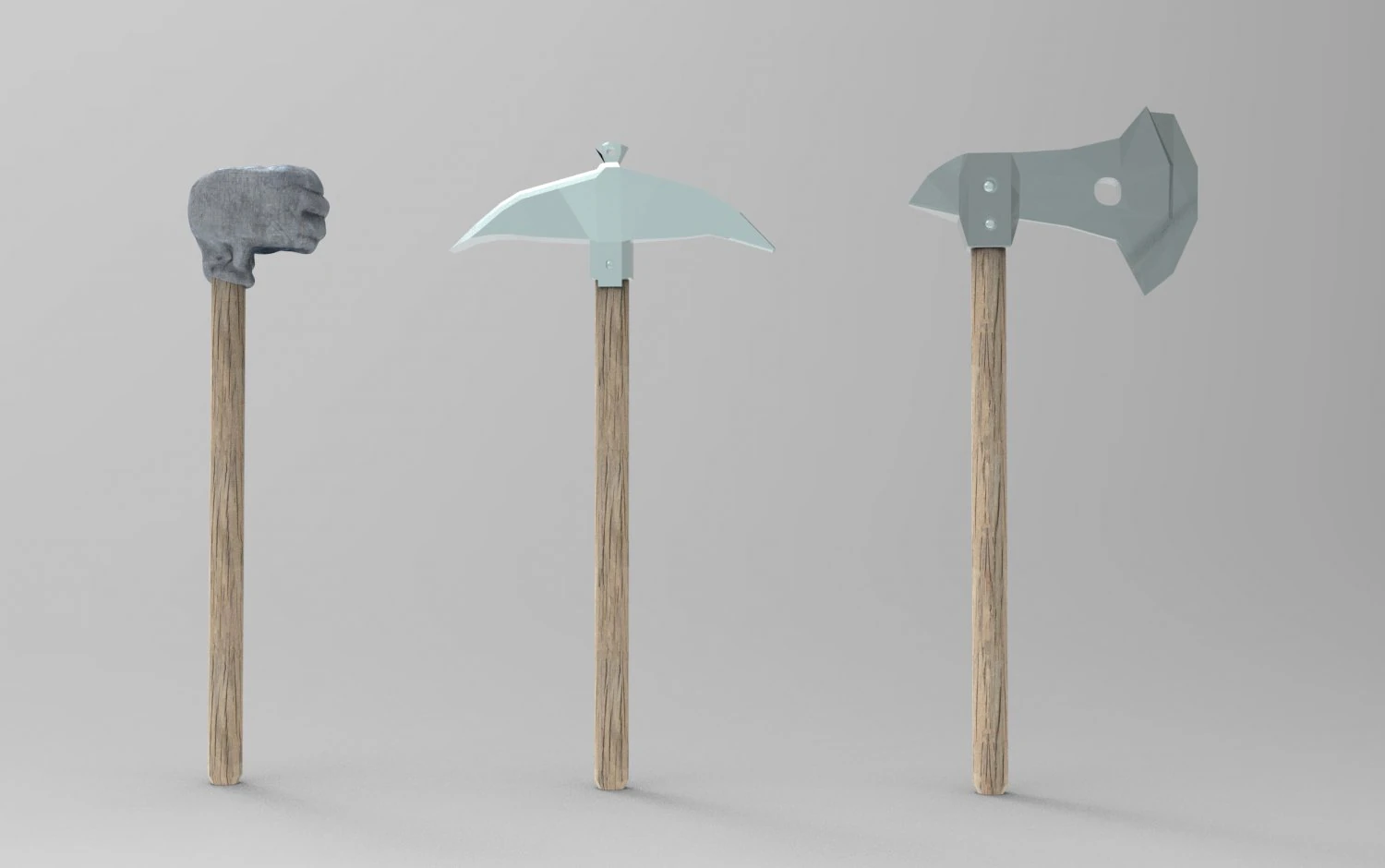 Magic hammer-fist and other tools 3D Model .c4d .max .obj .3ds .fbx .stl .blend 