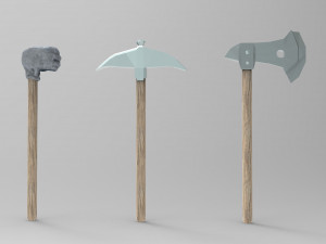 Magic hammer-fist and other tools 3D Model
