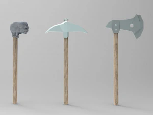 Magiczna pięść młotka i inne narzędzia Model 3D