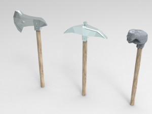 Magic hammer-fist and other tools 3Dモデル