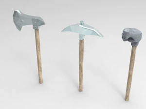 Magic hammer-fist and other tools 3D Model