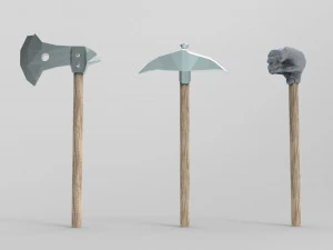 Magic hammer-fist and other tools 3D Model