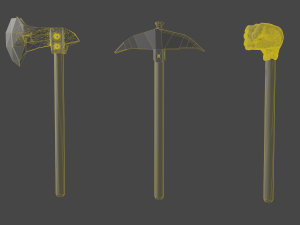 Magic hammer-fist and other tools 3Dモデル