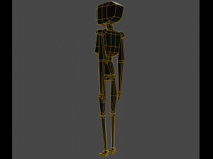 Cute anthropomorphic robot 3Dモデル