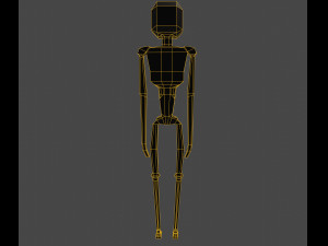 Cute anthropomorphic robot 3Dモデル