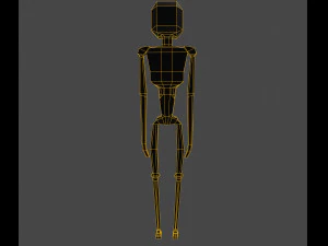Cute anthropomorphic robot 3D Model