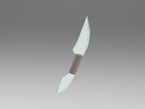 Dagger-glaive inside a mineral 3D Модель