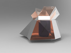 Dagger-glaive inside a mineral 3D Модель