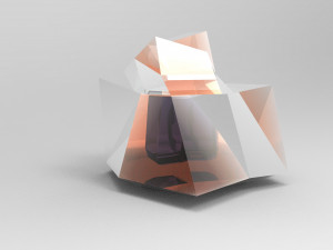 Dagger-glaive inside a mineral 3D Модель