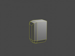 Dagger-glaive inside a mineral 3D Модель