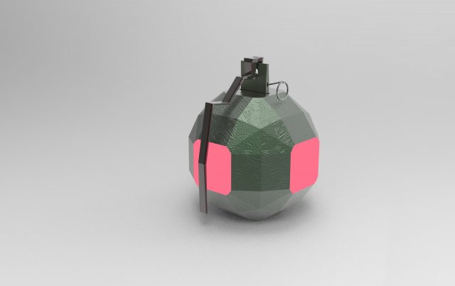 New generation combat grenade 3Dモデル .c4d .max .obj .3ds .fbx .stl .blend 