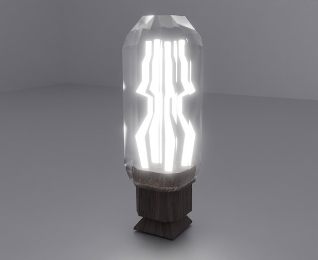 Lamp in glass jar Modello 3D .c4d .max .obj .3ds .fbx .stl .blend 