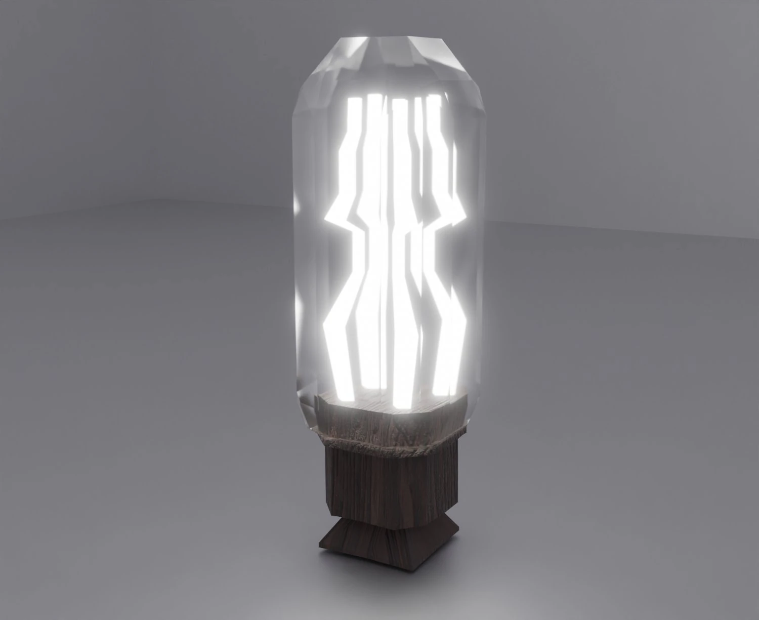 Lamp in glass jar 3D Model .c4d .max .obj .3ds .fbx .stl .blend